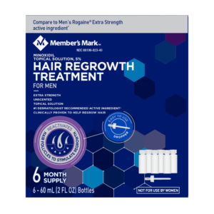 Member's Mark Minoxidil 5%, Hair Regrowth Treatment for Men, 2 oz., 6 ct.