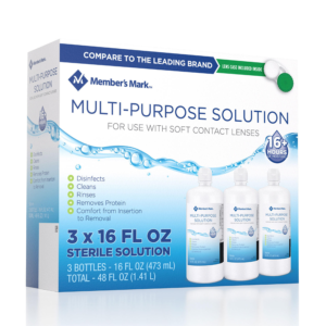 Member's Mark Multi-Purpose Contact Lens Solution, 16 fl. oz., 3 pk.