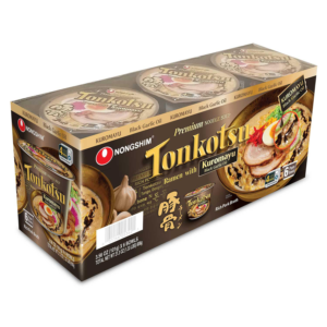 Nongshim Premium Tonkotsu Kuromayu Noodle Soup 6 pk.