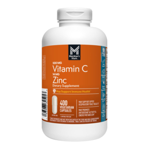 Member's Mark Vitamin C with Zinc Capsules, 400 ct.