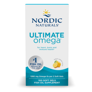 Nordic Naturals Ultimate Omega Fish Oil Softgels, 1280 mg, 100 ct.