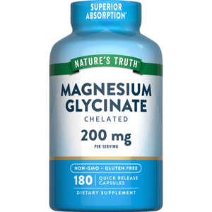 Nature's Truth Magnesium Glycinate Capsules, 200 mg, 180 ct.