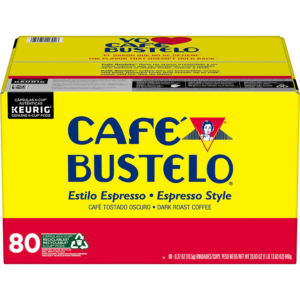 Cafe Bustelo Coffee Espresso Style K-Cups, Dark Roast, 80 ct.