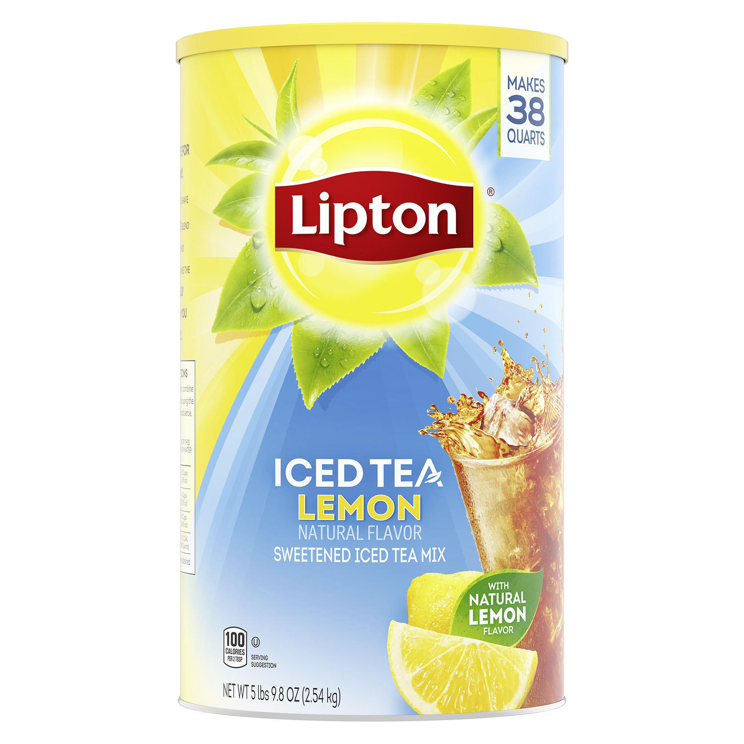 Lipton Sweetened Iced Tea Mix, Lemon, 89.8 oz.