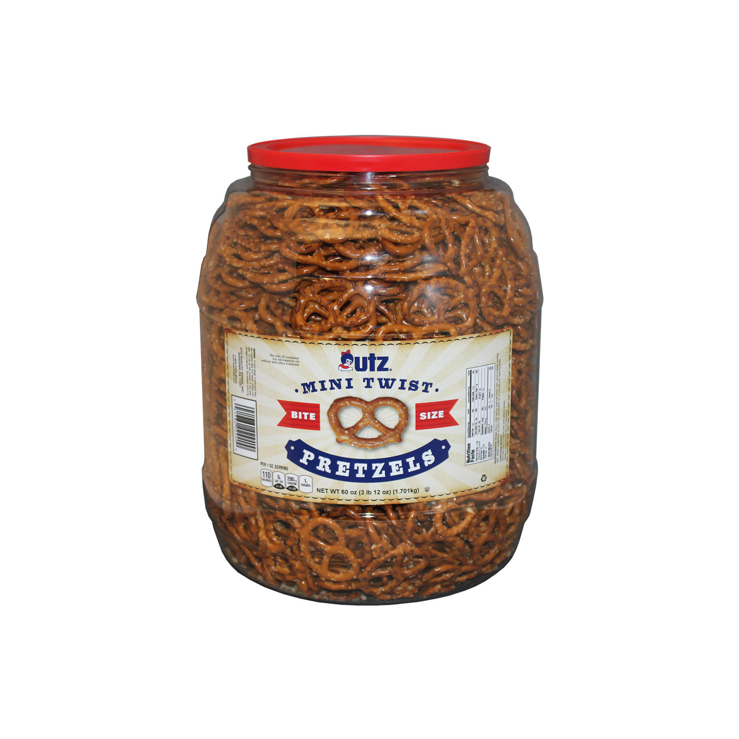 Utz Mini Twist Pretzels, 60 oz.