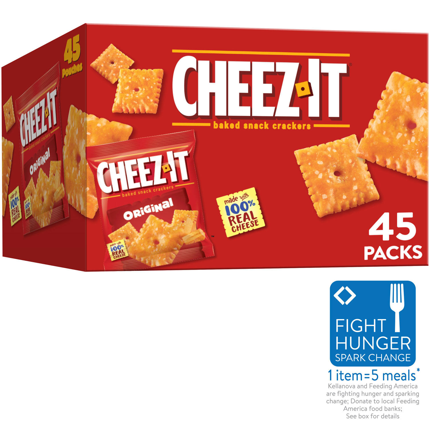 Cheez-It Original Baked Snack Crackers 1.5 oz., 45 pk.