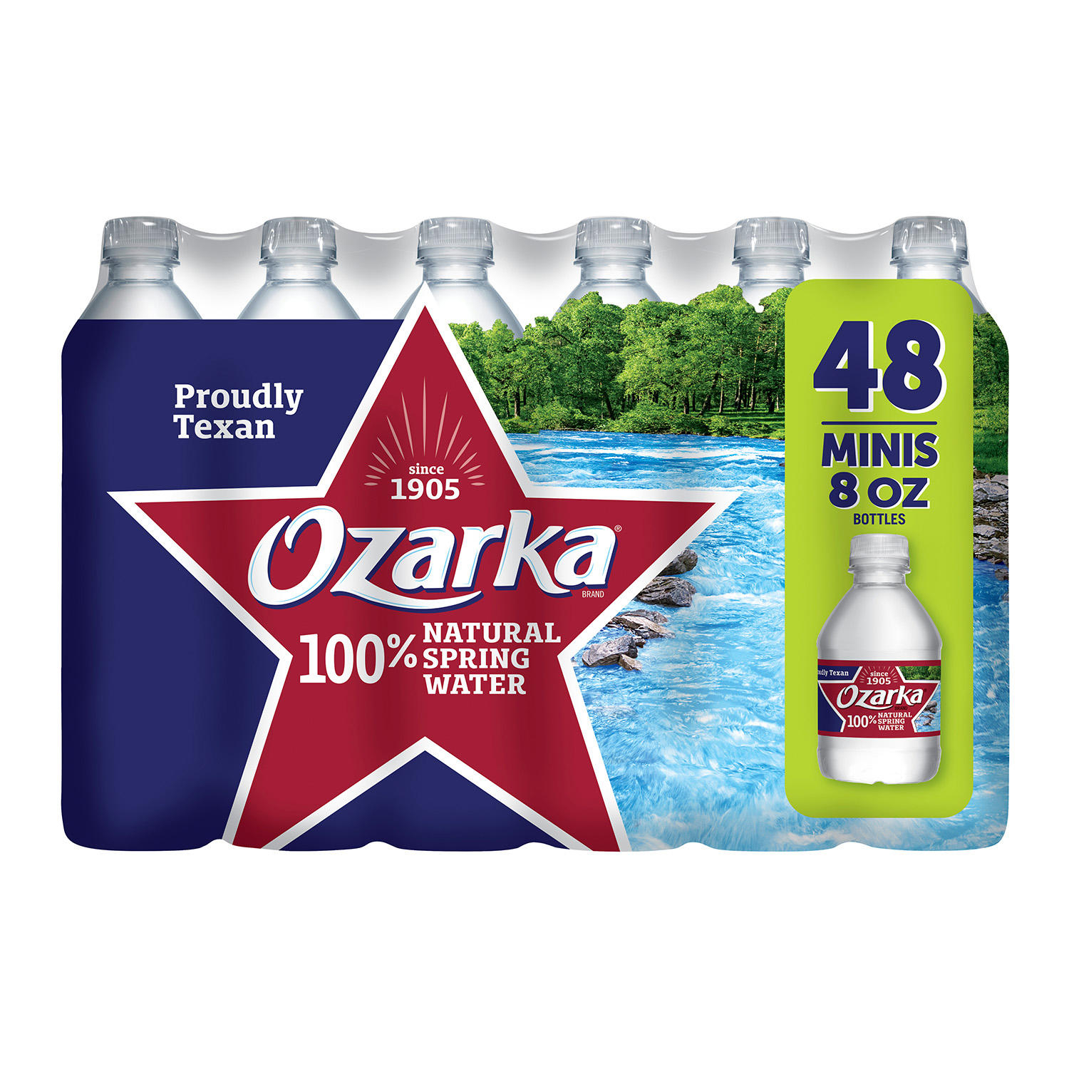 Ozarka 100% Natural Spring Water 8 fl. oz., 48 pk.