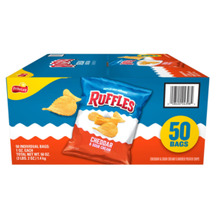 Ruffles Cheddar & Sour Cream Potato Chips, 1 oz., 50 pk.
