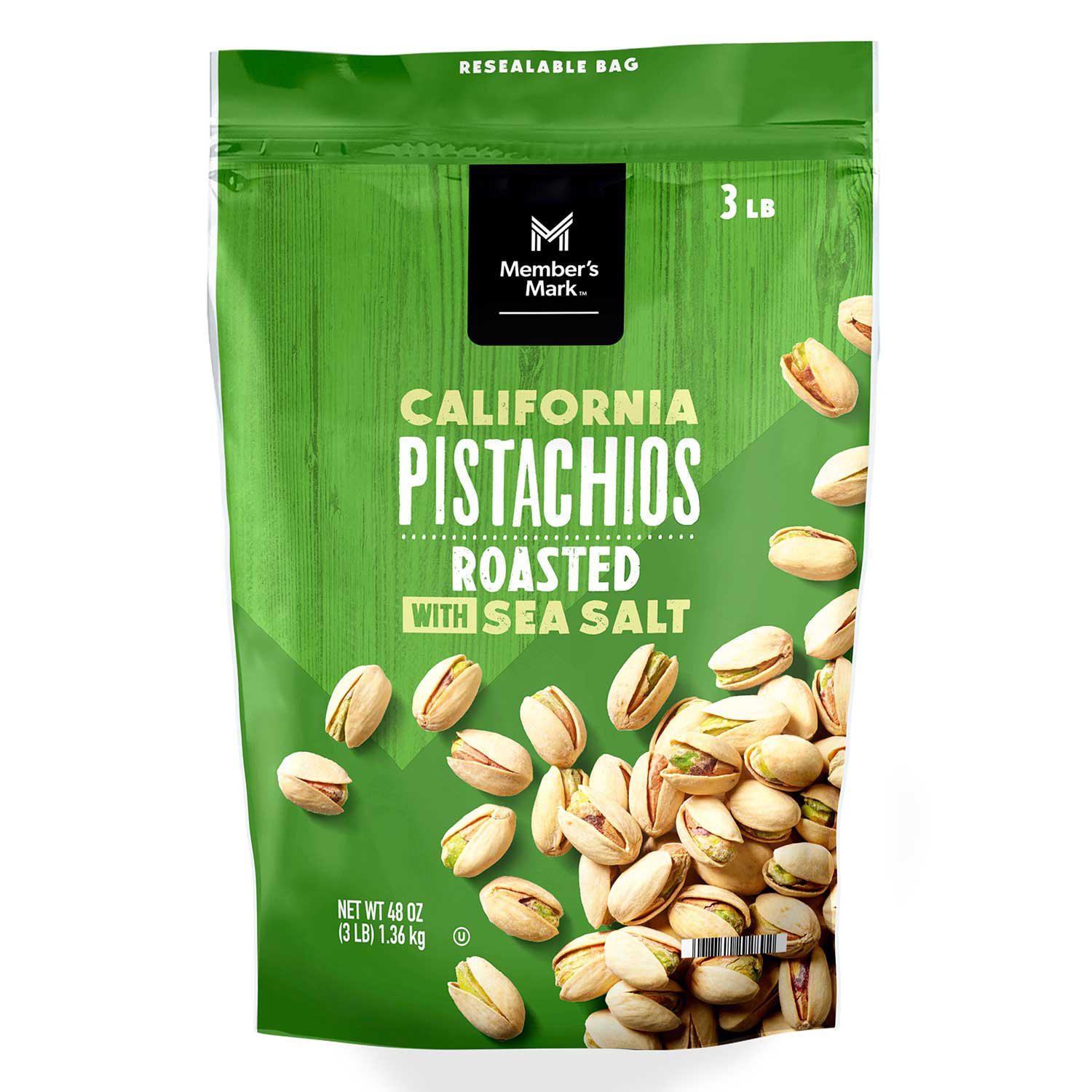 Member's Mark Roasted & Salted Pistachios, 48 oz.