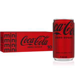 Coke Zero Sugar Diet Soda Mini Cans, 7.5 fl. oz., 30 pk.