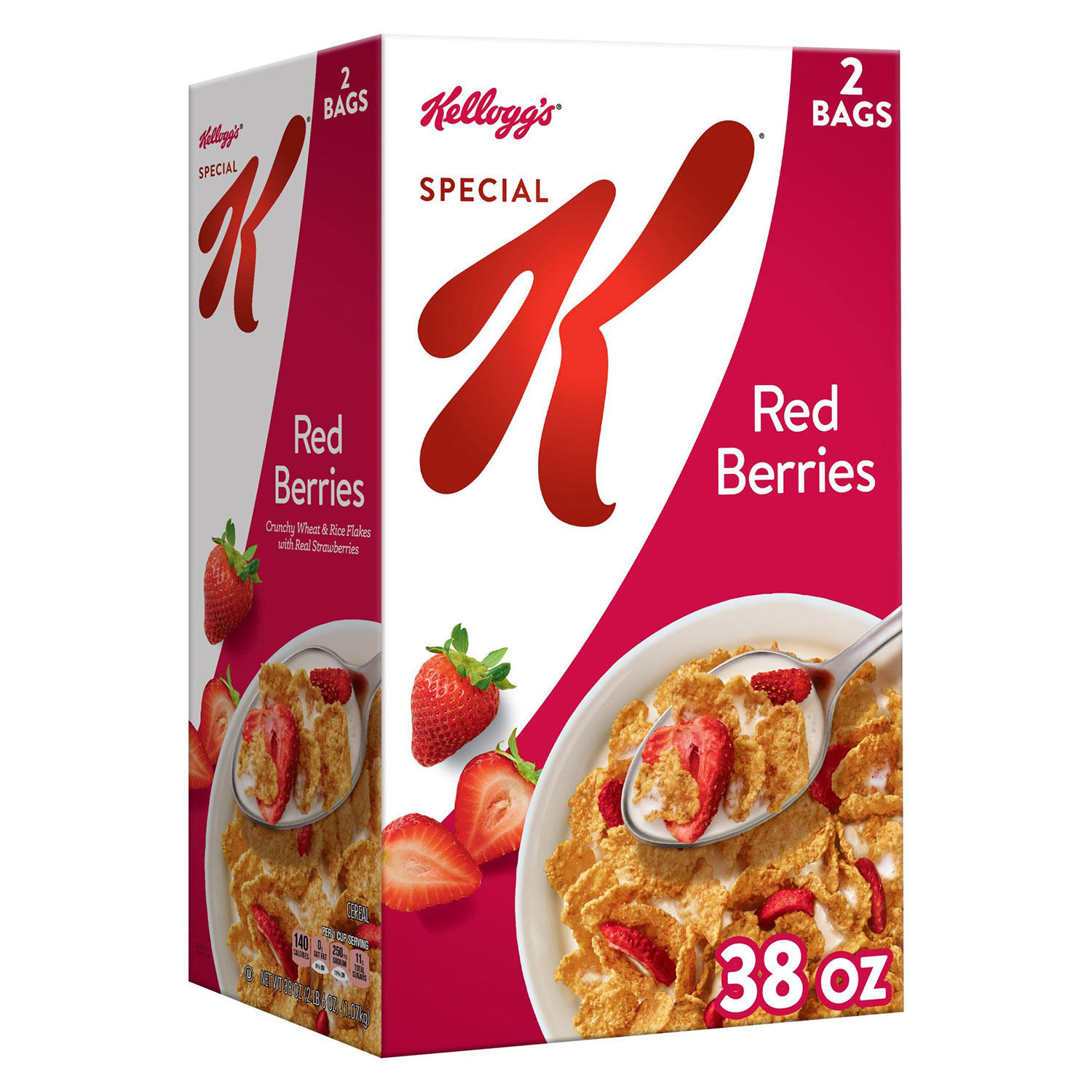 Special K  Breakfast Cereal, Red Berries, 38 oz.