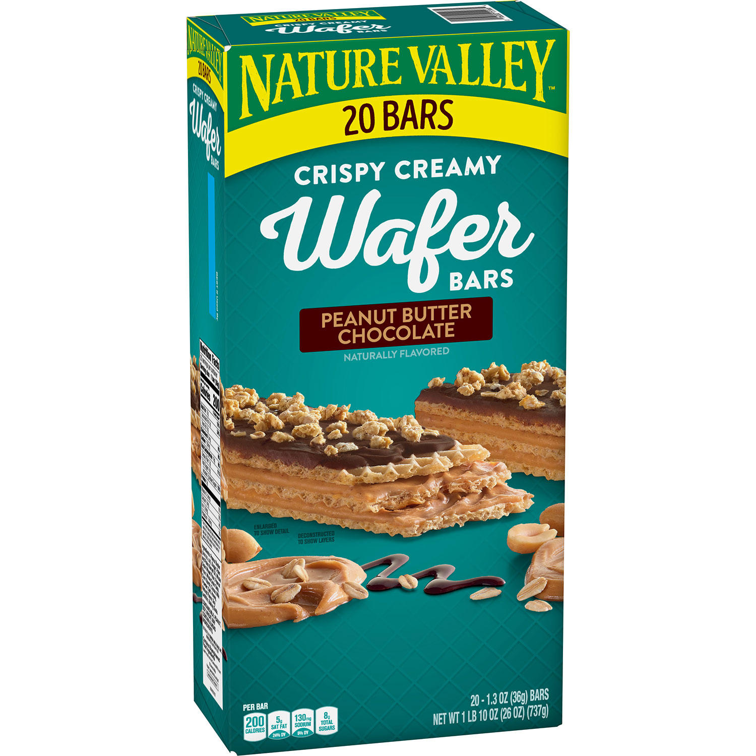 Nature Valley Peanut Butter Chocolate Wafer Bar, 20 ct.
