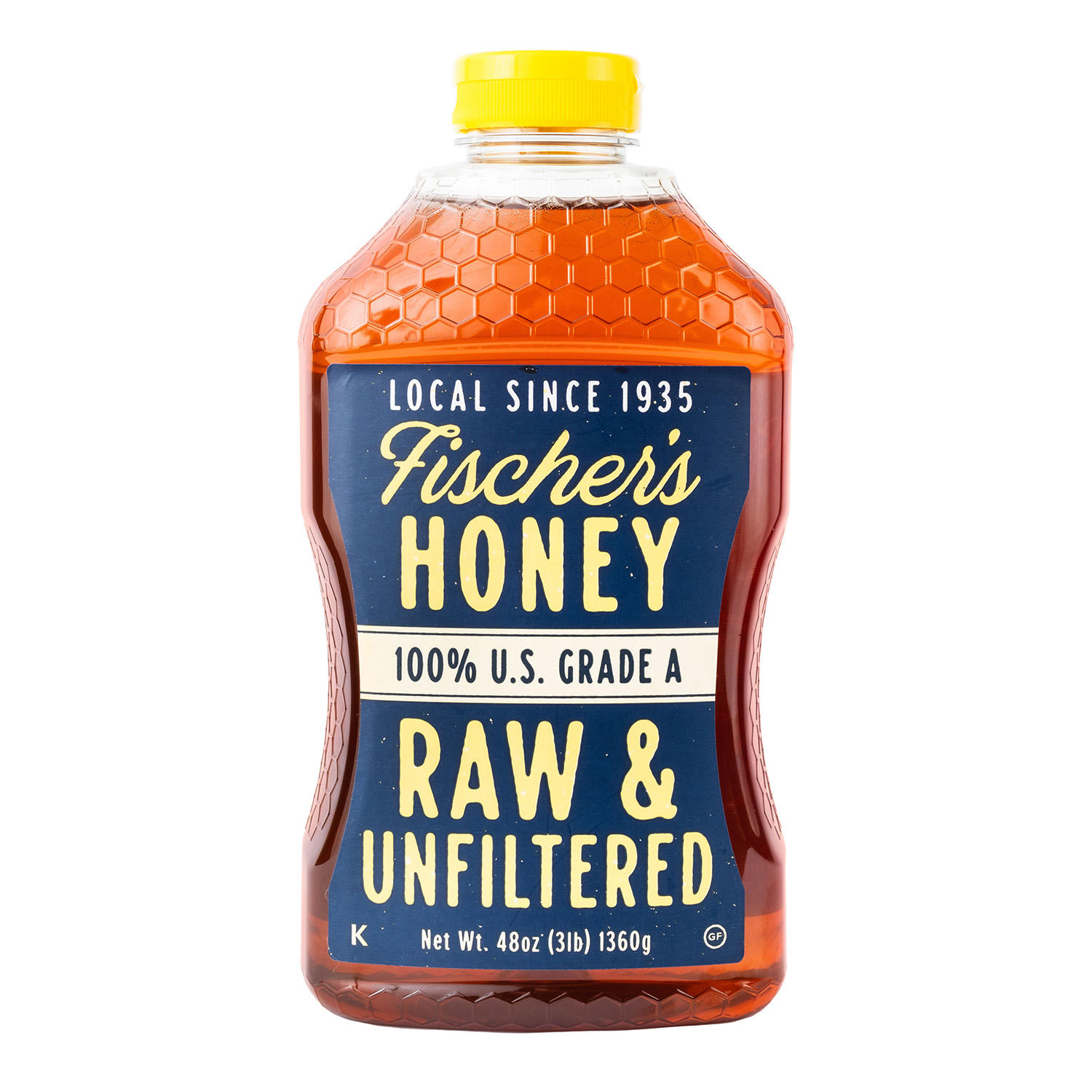 Fischer's Raw and Unfiltered Honey, 48 oz.