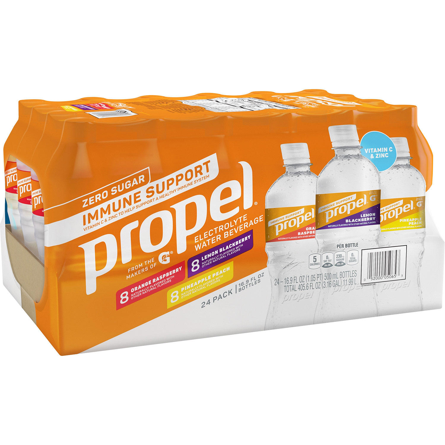 Propel Immune Support Zero Sugar Variety Pack 16.9 fl. oz., 24 pk.