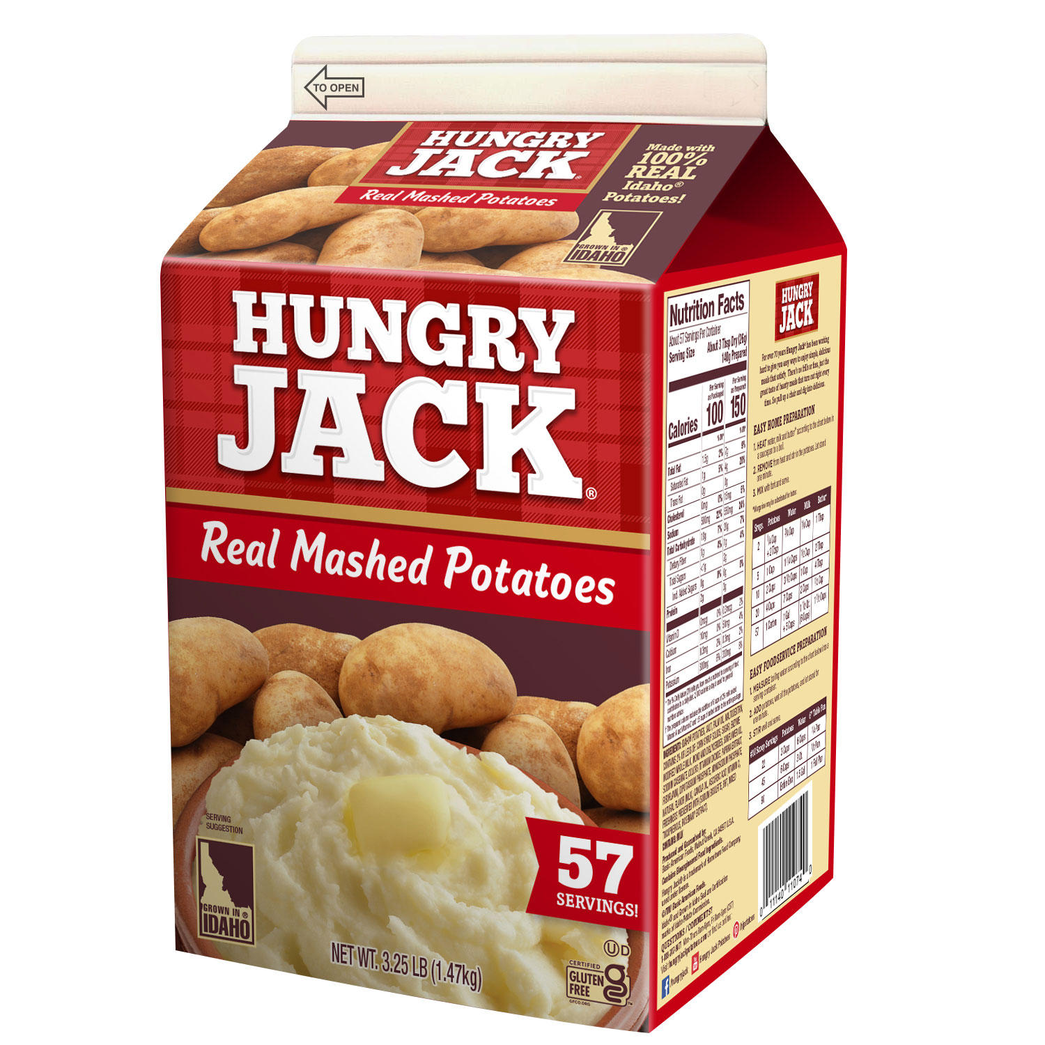 Hungry Jack Mashed Potatoes, 3.25 lbs.