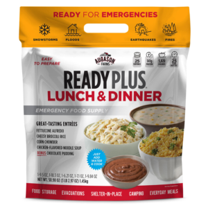 Augason Farms Ready Plus Lunch & Dinner Emergency Food Supply, 50.98 oz.