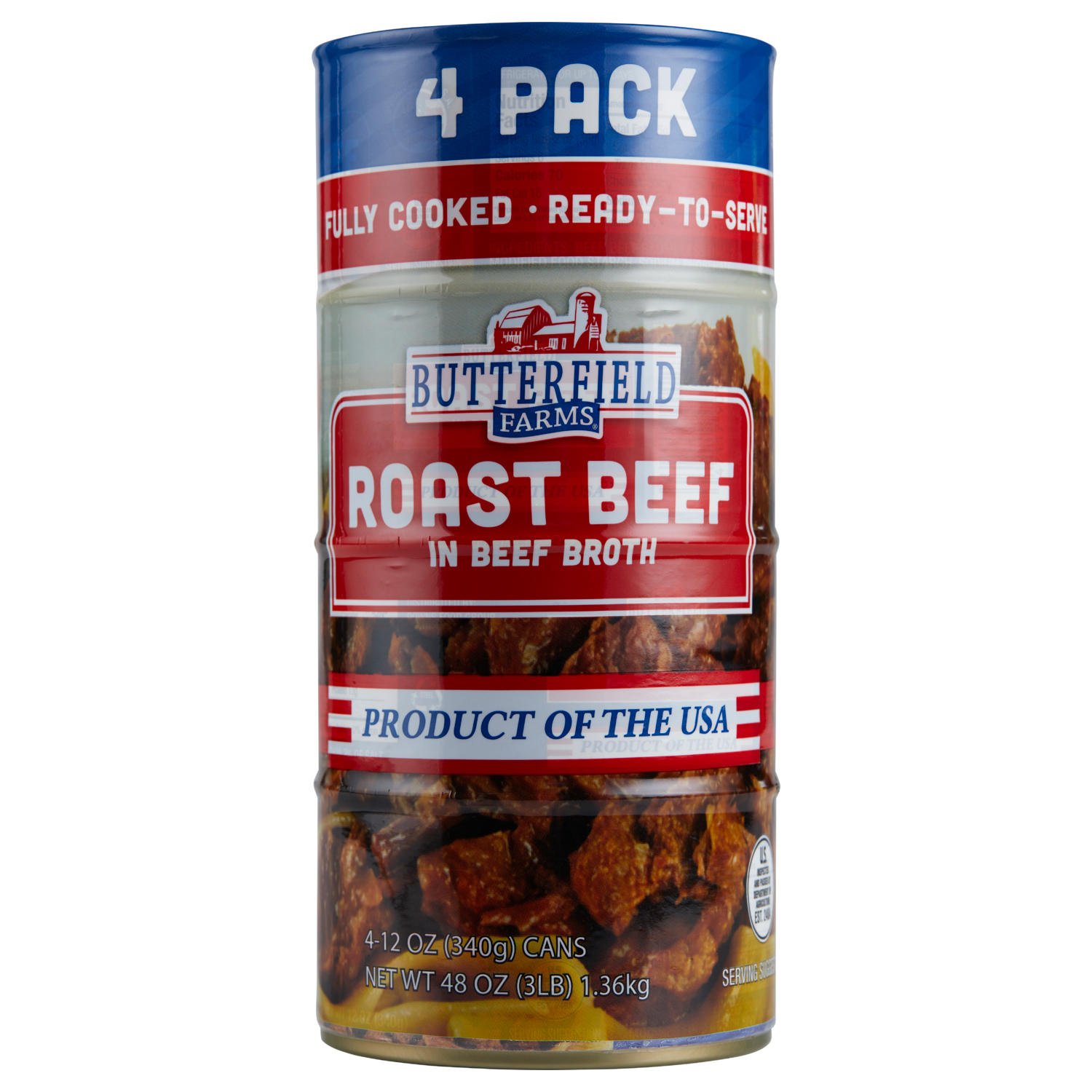Butterfield Farms Roast Beef in Beef Broth 12 oz., 4 pk.