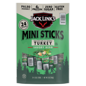 Jack Link's Savory Herb Mini Turkey Stick, 0.5 oz., 24 pk.