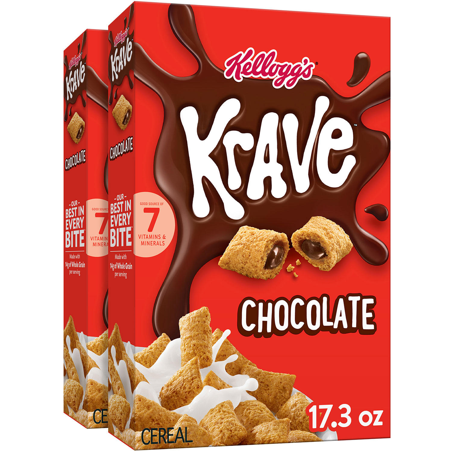 Kellogg's Krave Chocolate Cereal, 17.3 oz., 2 pk.