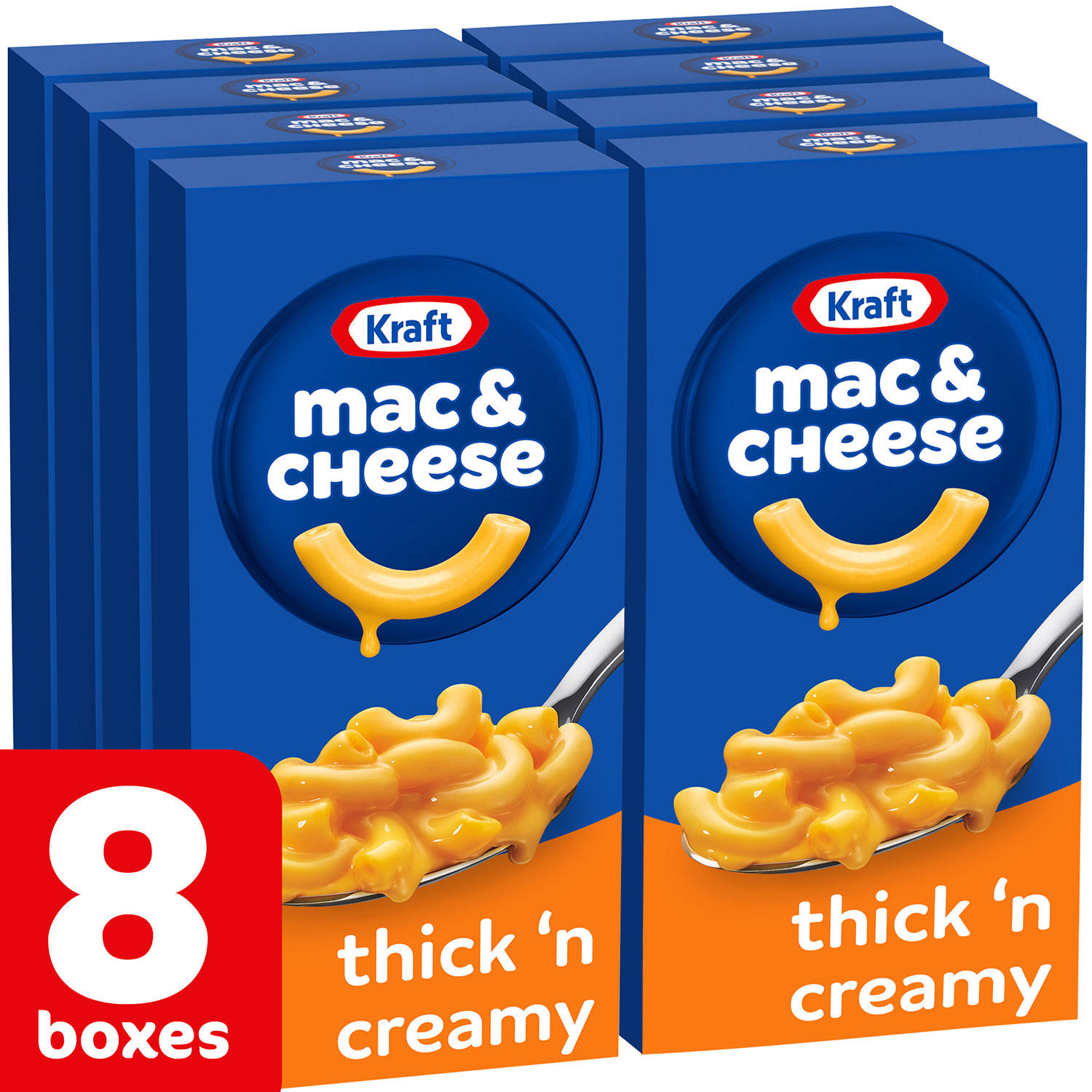 Kraft Thick 'n Creamy Macaroni and Cheese Dinner, 8 ct.
