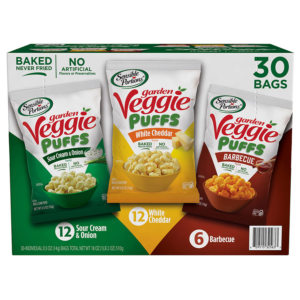 Sensible Portions Garden Veggie Puffs, Variety Pack, 0.5 oz., 30 pk.