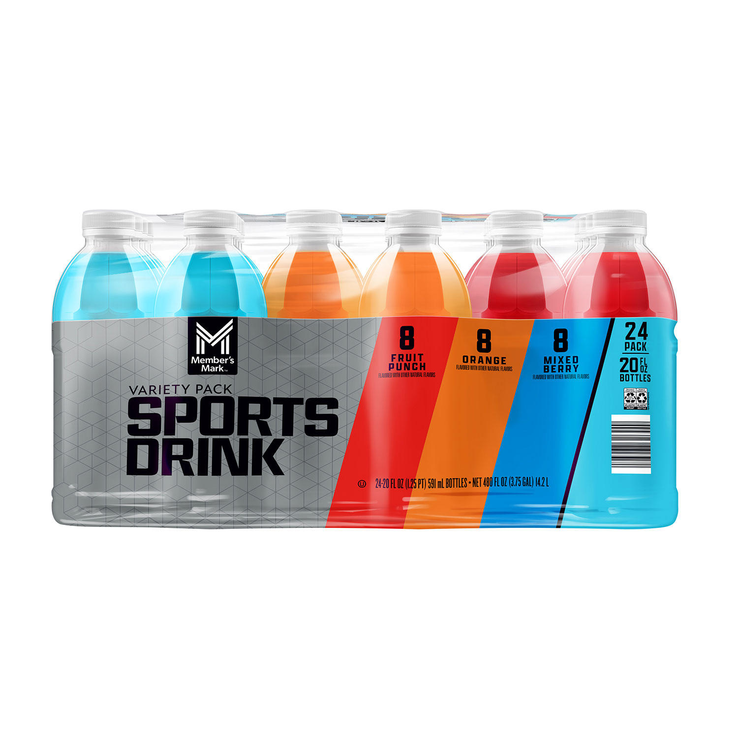 Member's Mark Sports Drink Variety Pack 20 fl. oz., 24 pk.