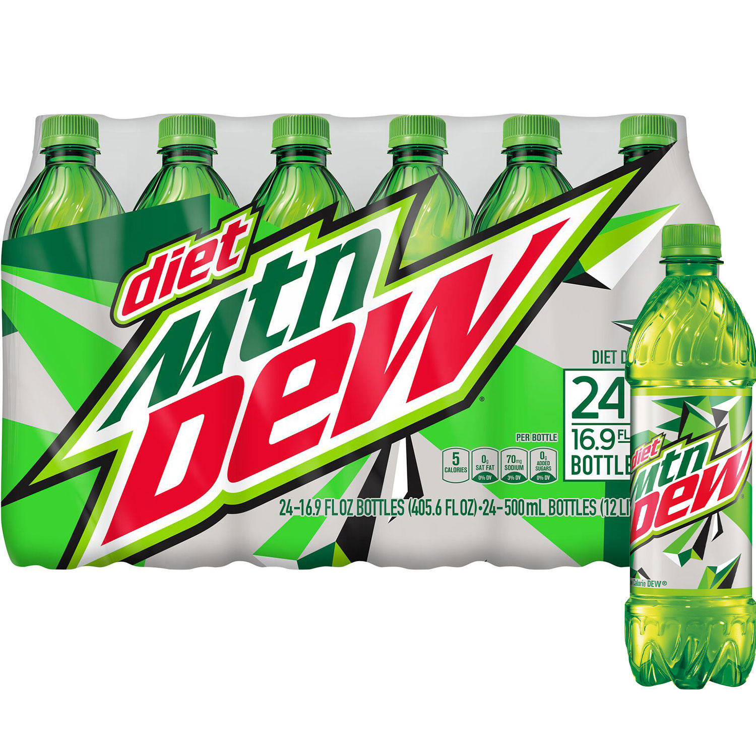 Diet Mountain Dew 16.9 fl. oz., 24 pk.