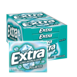 Extra Polar Ice Sugar Free Chewing Gum, 15 pcs., 10 pk.