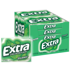 Extra Spearmint Sugar Free Chewing Gum Bulk Pack 15 pcs., 10 pk.