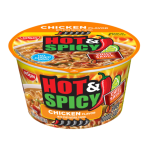 Nissin Hot and Spicy Chicken Bowl, 3.32 oz., 12 pk.