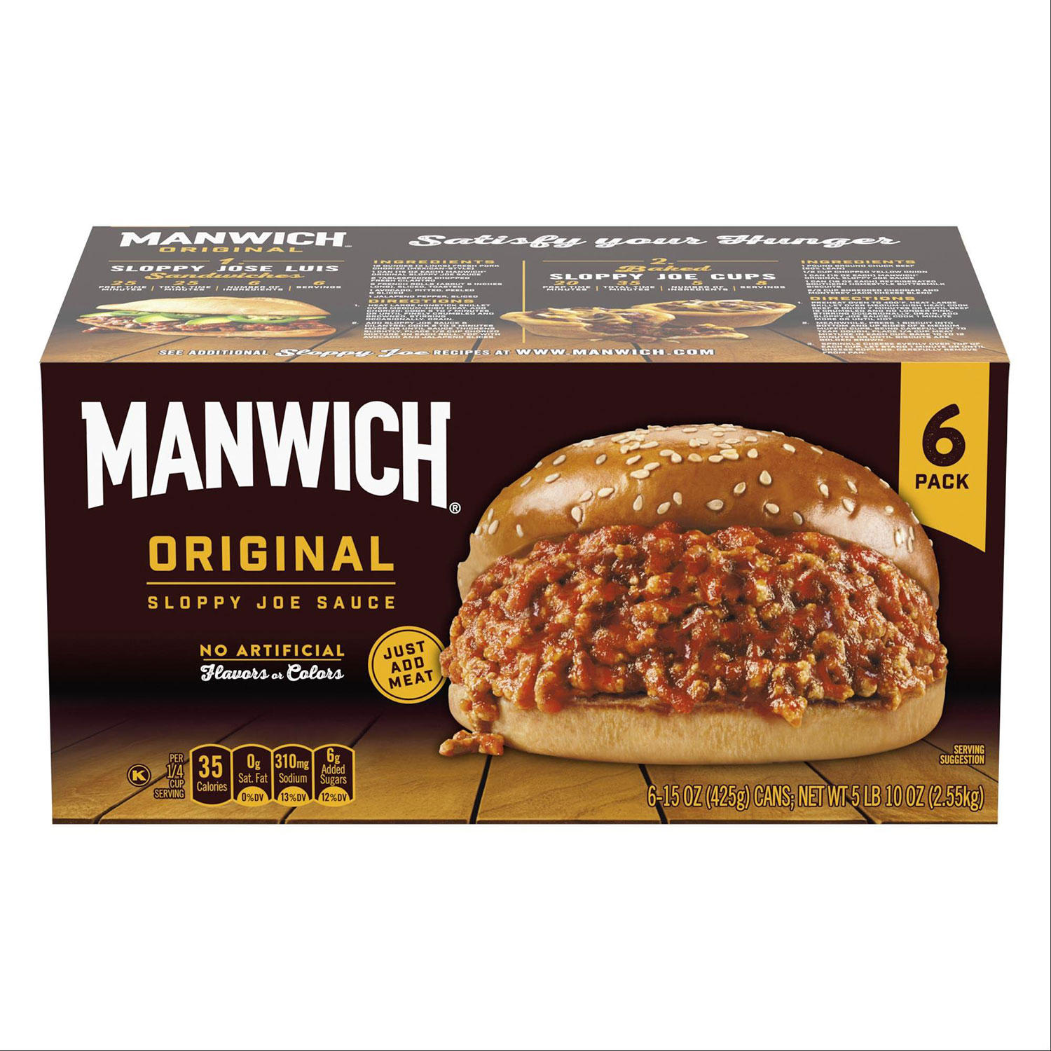 Manwich Sloppy Joe Sauce 15 oz., 6 pk.