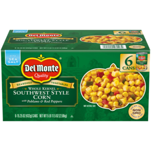 Del Monte Southwest Whole Kernel Corn with Peppers 15.25 oz., 6 pk.
