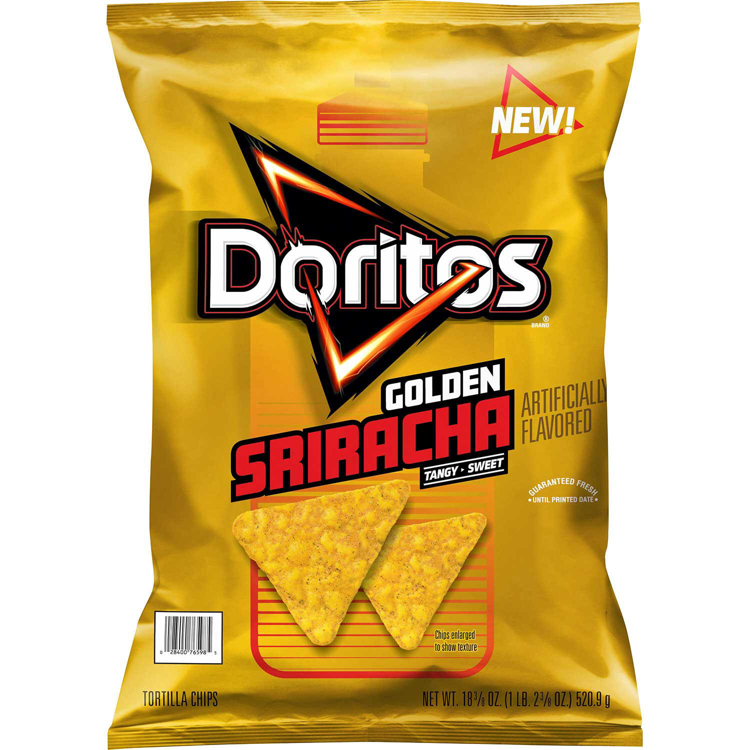 Doritos Golden Sriracha Tortilla Chips, 18.375 oz.