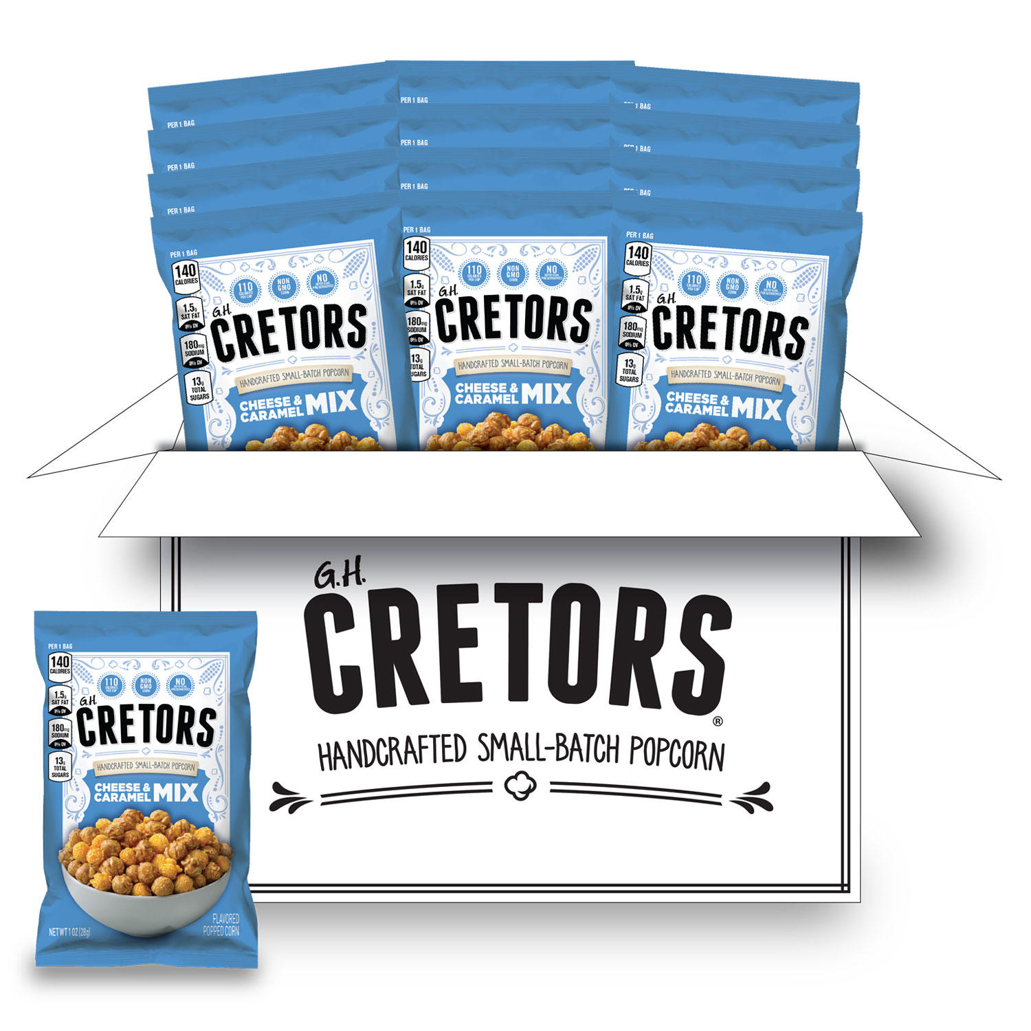 CRETORS Cheese & Caramel Mix Popcorn, 1.5 oz., 12 pk.