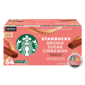 Starbucks Blonde Roast K-Cup Coffee Pods, Brown Sugar Cinnamon, 64 ct.
