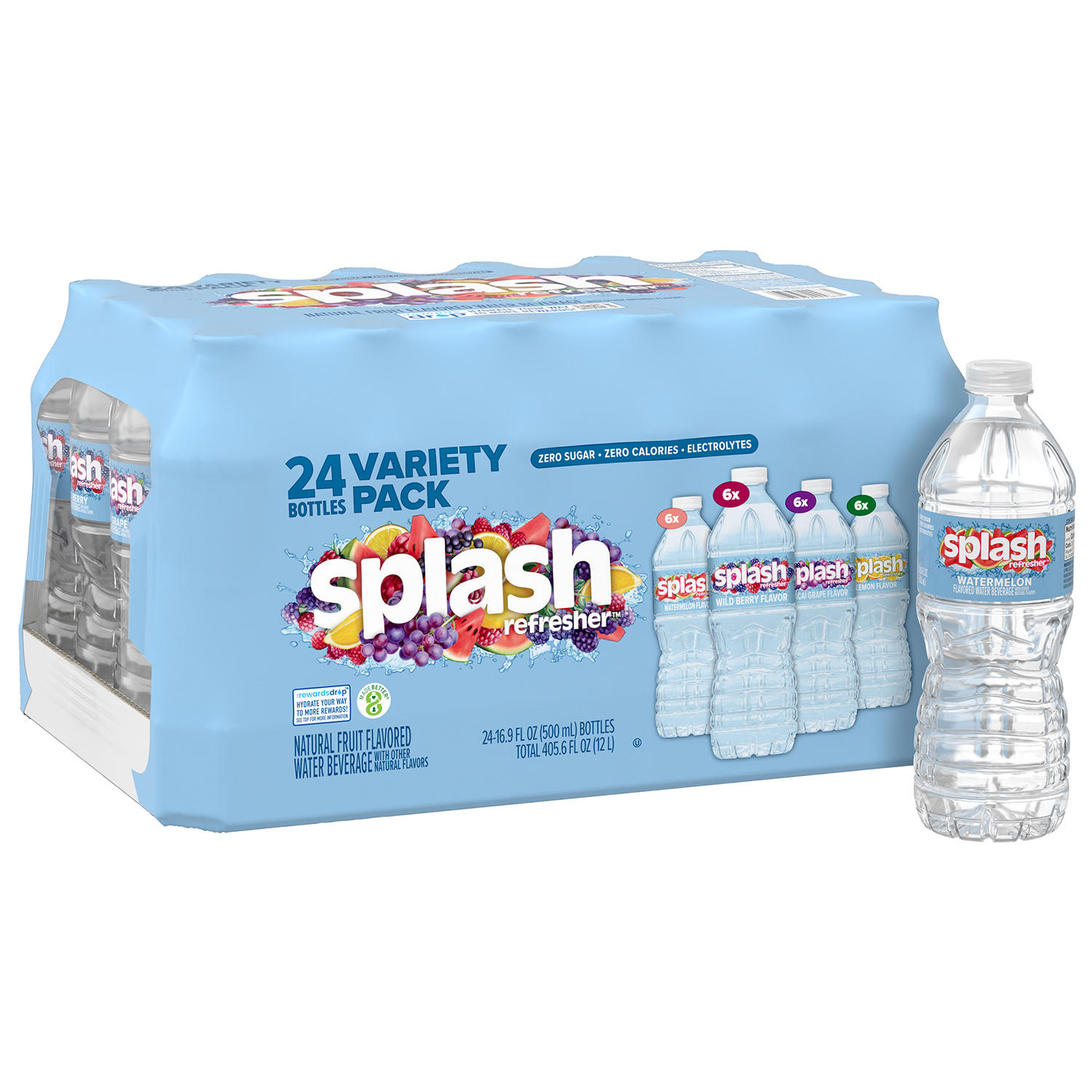 Splash Refresher Variety Pack 16.9 fl. oz., 24 pk.