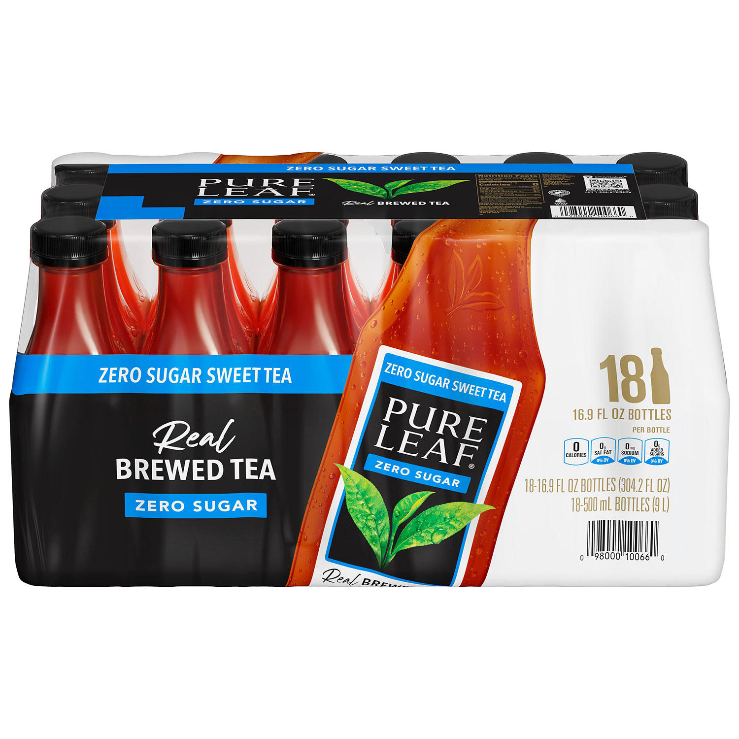 Pure Leaf Zero Sugar Real Brewed Tea Sweet Tea, 16.9 fl. oz., 18 pk.