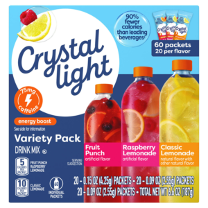 Crystal Light OTG Energy Variety Pack, 60 pk.